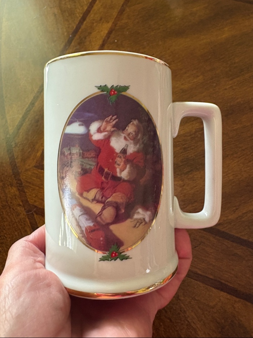 Vintage 1996 Santa Holiday Ceramic Mug
